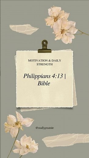 Philippians 4:13 | Bible Motivation & Daily Strength | JuKeRLZ [MIND]