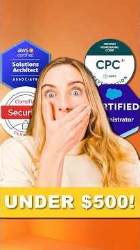4 Affordable Certifications for a 6-Figure Salary 💰