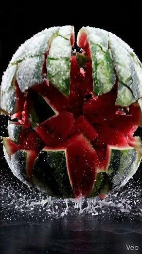 Fruit Experiment #8 - Frozen Watermelon Explodes on Impact 🍉💥