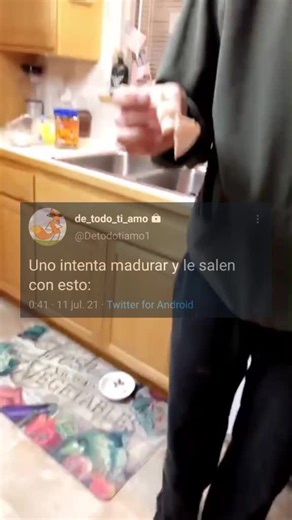 Teasing a Dog with Food in a Cozy Kitchen Setting