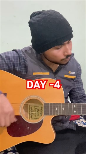 Learn guitar in 4 days 🎸 #day4 #funnyvideo