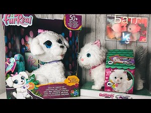 Обзор игрушек от Fur Real Friends GoGo Танцующий щенок F19715L0 и ANIMAGIC Кошка 256576.006