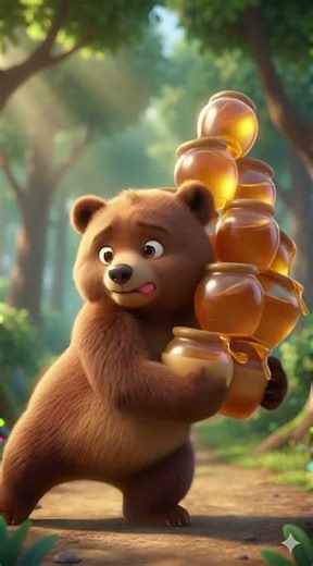 🐻 The Little Bear Who Learned to Share 🍯 | Little Kids Story