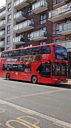 First day of Electric Buses operating on TFL London Bus Route 18 - First Bus London