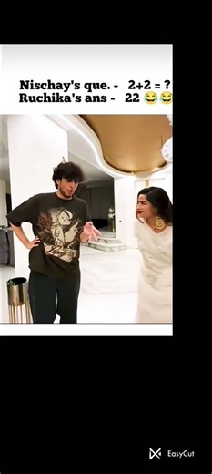 nishchay mahllan and Ruchika funny questions and answer game #wrold best jodi❤️