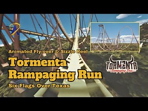 Tormenta Rampaging Run Fly Over and Sizzle Reel from Six Flags Over Texas