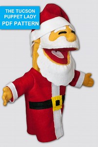 Santa Claus Costume Pattern for Person Puppet - Etsy