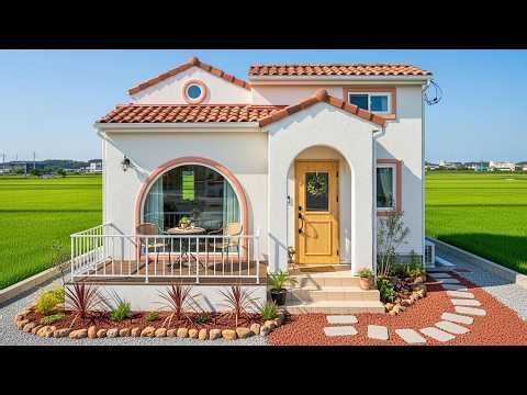 Beautiful Mediterranean Tiny House Designs With Arched Windows, Terracotta Roof Tiles, And Cozy Pati