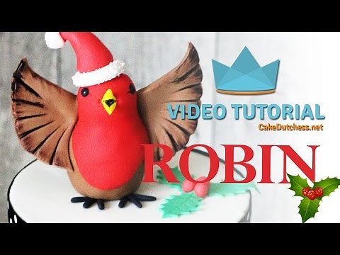 How to make this Christmas Robin - Cake Dutchess Tutorial