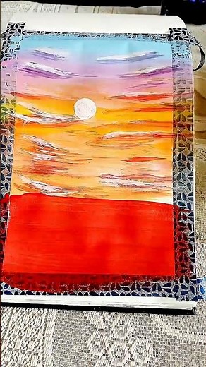 30 mins easy beautiful acrylic painting 🖌️ 🎨 for beginners 😉