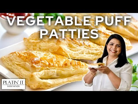 Easy FLAKY Vegetable Puff Patties | Puff Pastry Snack