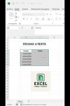 “Convierte fechas a texto en Excel ⚡ (Día + número automático)”