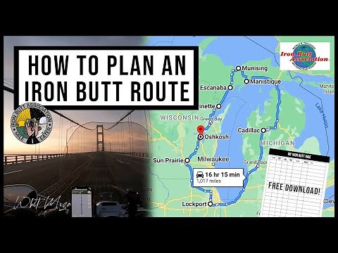 How to Plan an IRON BUTT CHALLENGE Motorcycle Ride - FREE DOWNLOAD!