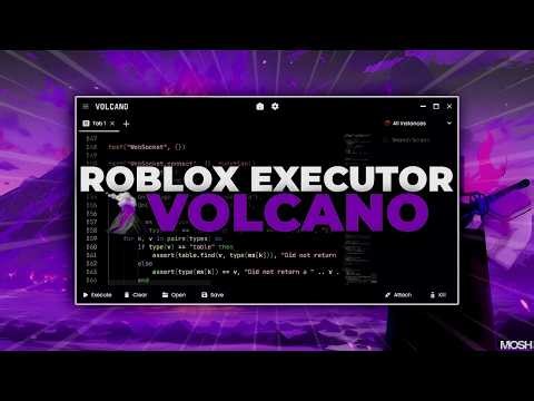 Roblox BEST Script PC Executor: Volcano | Overpowered 100% UNC Byfron Bypass 2026