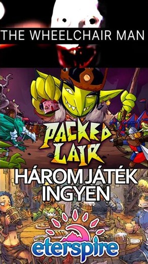 #hirdetés 3 INGYENES játék,amiből az egyiket telefonról is játszhatod #PackedlairCC #shorts #short