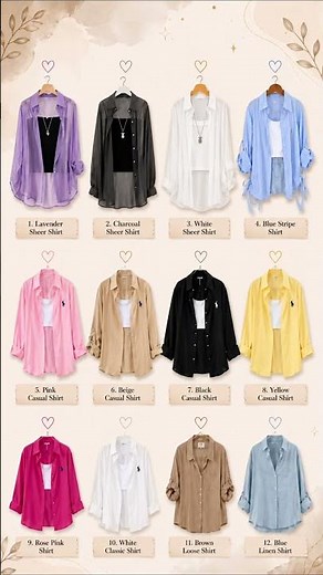 12 Stylish Shirt Ideas for Women | Cute Casual, Sheer & Linen Shirt Styles ✨ #shorts #ytshorts