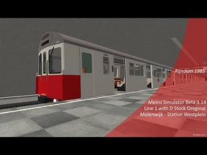 Metro Simulator Beta 3 14 Rijndam 1985 Molenwijk - Station Westplein