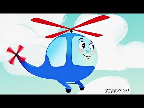 Helicopter Song, Dinosaur Song, Wheels on the Bus Nursery Rhyme | Children's Songs Kids Animation