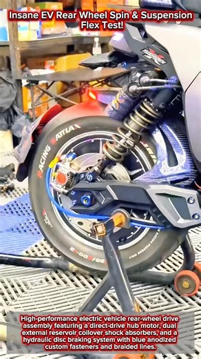 Insane EV Rear Wheel Spin & Suspension Flex Test!