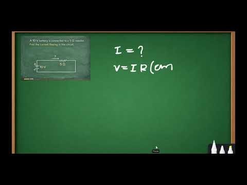 How to calculate The Current in simple circuit.