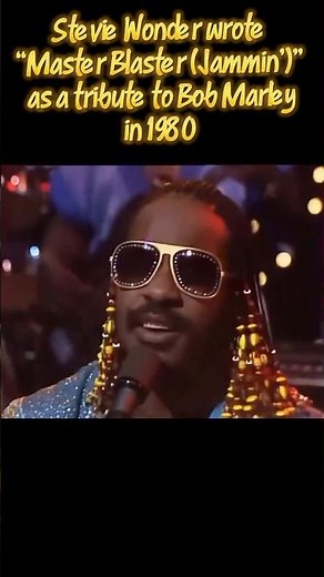 Stevie Wonder wrote “Master Blaster (Jammin’)” as a tribute to Bob Marleyin 1980