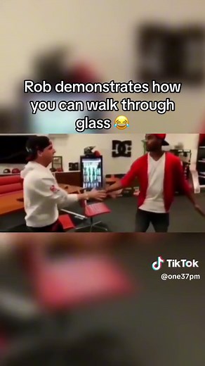 Rob Dyrdek Demonstrates How to Walk Through Glass Safely