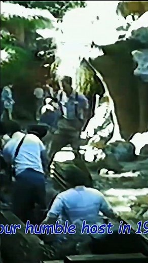 Walking off Splash Mountain at Disneyland in 1989