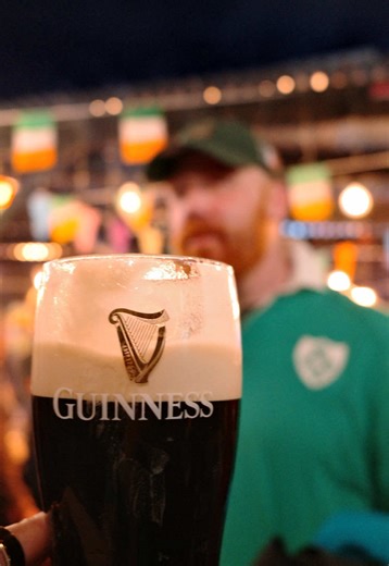 Where should we go for pints? And did I split the G, yes or no? His first St. Patrick’s Day in Dublin in about 20 years and my first St. Patrick’s Day in Dublin ever! I went big and he went home 🤪🇮🇪☘️ good craic all around. #dublin #ireland #stpatricksday #paddysday #irish