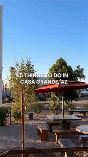 5 things that you can do in Casa Grande, AZ! 📍 Try new food trucks & drinks at @casa_collective_az. Enjoy bingo on Wednesdays, Happy Hour throughout the week, and live music and other events on select nights! 🍻🍲 📍 Paint and Sip on the third Thursday of every month at @alattevino. Materials and a glass of wine are included. We also recommend checking out the rest of their amazing menu. Registration is required on their website. 🍷 📍 Shop for unique, locally made goods at the @thepromenadecg 