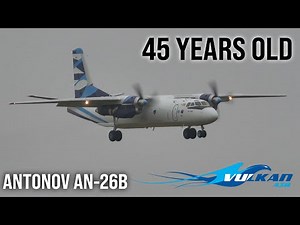 ANTONOV AN-26B LANDING | UR-CQV TEST FLIGHT | VULKAN AIR