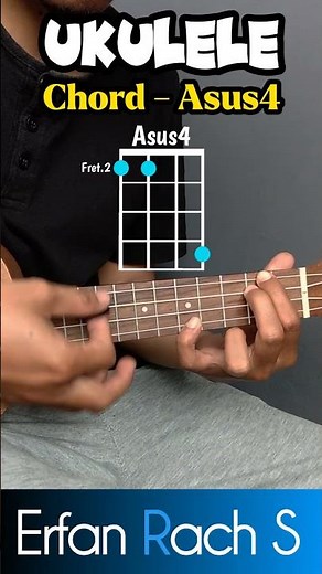 Basic 4 String Ukulele Chords - Chord Asus4