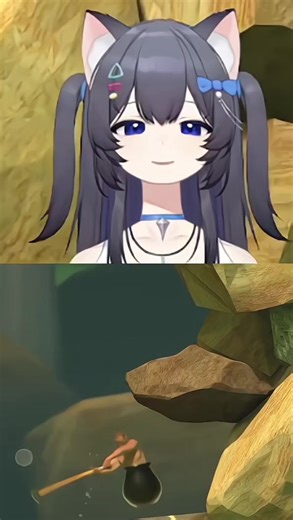 Playing getting over it - totally not stressful #twitch #stream #fyp #vtuber #envtuber