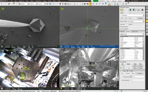 Typical cryo-FIB workflow illustrated using an HKUST-1 crystal