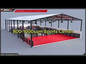 Gym Design for 800-1000sqm Sports Center | Modern Fitness Facility Layout & Equipment Setup.
