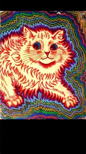 Painter Louis Wain's painting grew stranger with his schizophrenia #history #arthistory #cat #paint