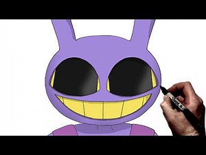 How To Draw Jax | Step By Step | Amazing Digital Circus