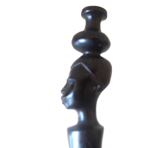 Antique Ebony Wood Shoe Horn - Hand-carved African Figural Head - Tribal Art Collectible Colonial Decor - Etsy