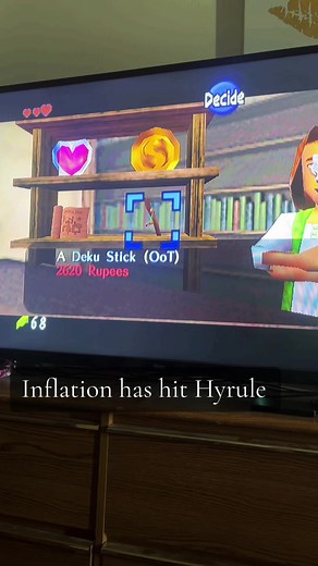 Inflation has hit zelda ocarina of time #zelda #oot #funny #comedy #fyp #gaming #inflation #randomizer #oot #legendofzelda #n64 #shopping