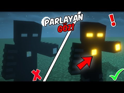 ⚡ Minecraft'ta PARLAYAN GÖZLER! 🔥 Nasıl Yapılır? ✅