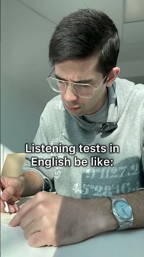 Why are English listening tests like this? #shorts