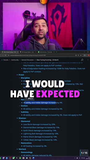 Rogue Rant: Why Assassination Needs a Buff! #shorts