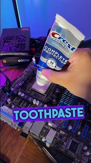 Toothpaste Better Than Thermal Paste? #gaming #pc #toothpaste #amd #cpu #cool #processor #tech #new