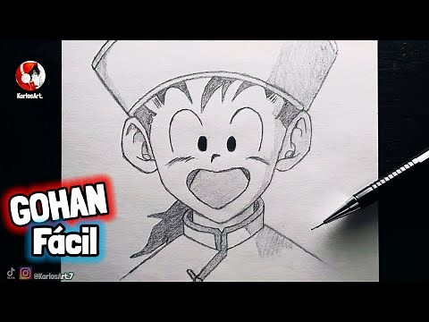 Cómo Dibujar A GOHAN NIÑO | PASO A PASO FACILA LAPIZ | How To Draw Gohan / anime