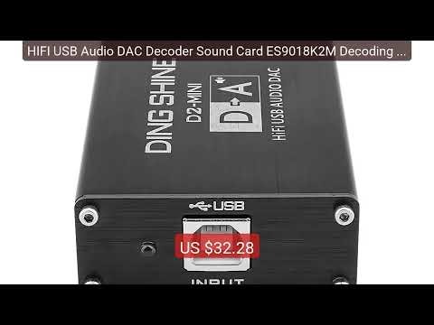 HIFI USB Audio DAC Decoder Sound Card ES9018K2M Decoding 32Bit... — Best Buy 2026 | Great Quality!