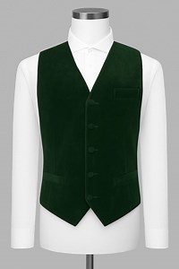 Men's Forest Green Velvet Vest – Classic Tailored Waistcoat for Formal, Vintage & Steampunk Wear - Etsy