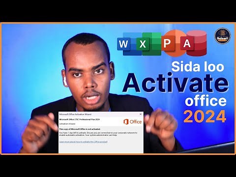 Sida loo Activate gareeyo Microsoft office 2024 for free. #balawii