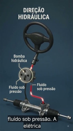 direção hidráulica ou elétrica#direçãoassistida