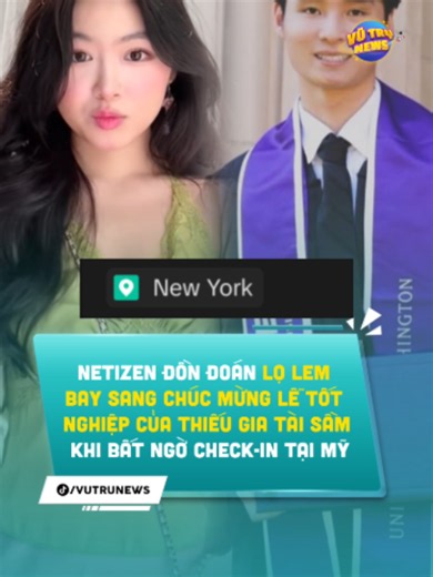 Bất ngờ check in tại Mỹ, Lọ Lem khiến netizen đồn đoán đến dự lễ tốt nghiệp của thiếu gia Tài Sầm #Vutrunews #lolem #maithaolinh #giaitri #quyenlinh