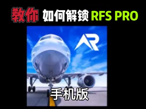 手游模拟飞行RFS如何解锁PRO！苹果安卓通用
