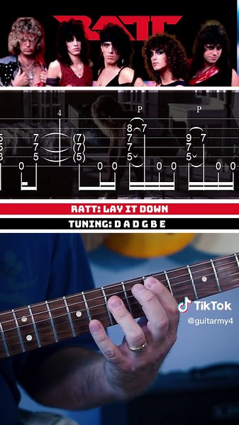 Learn to Play the Lay It Down Guitar Riff by Ratt | Guitar Lesson